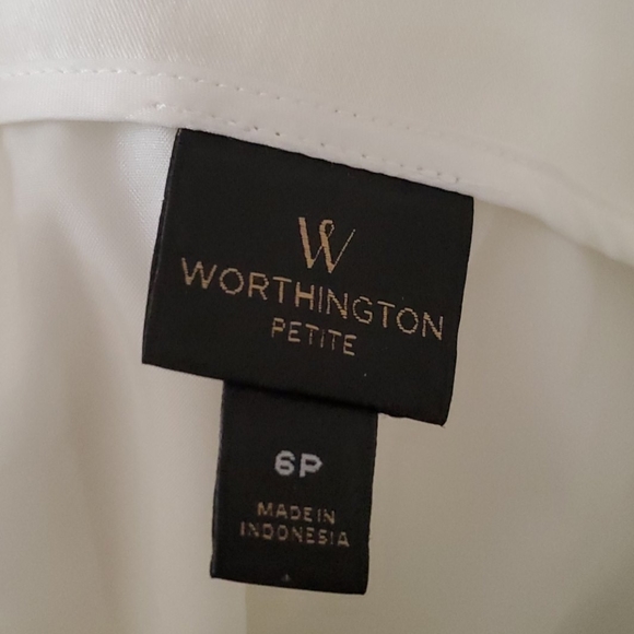 Worthington white lined skirt size 6P - Picture 5 of 10